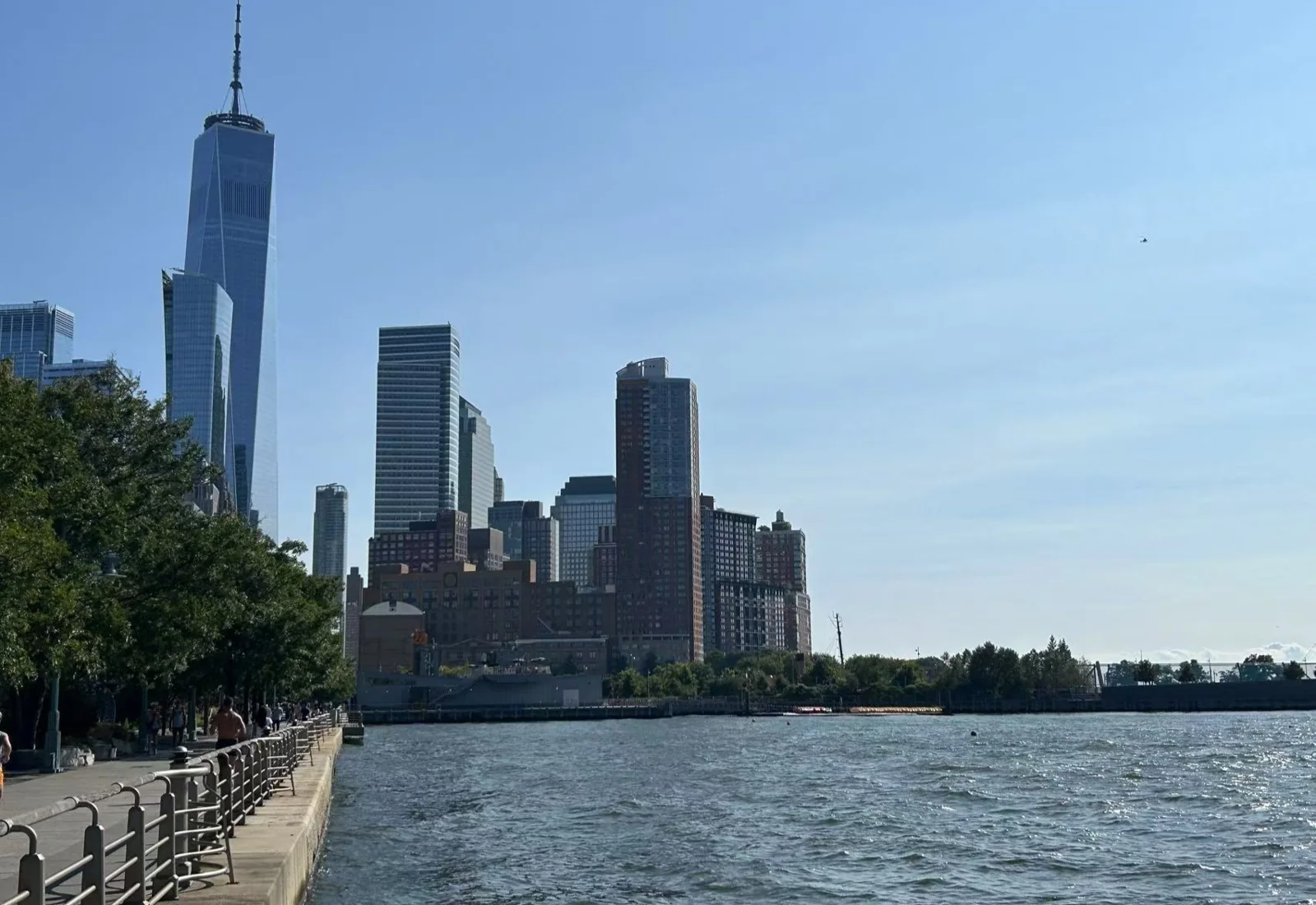 The Hudson River waterfront near Stuyvesant High School